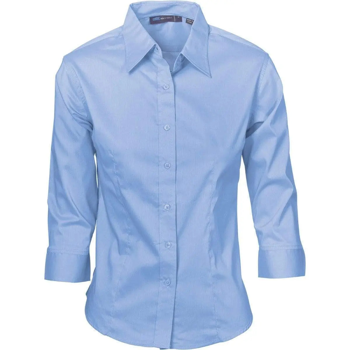Dnc Workwear Ladies Premier Stretch Poplin 3/4 Sleeve Business Shirt - 4232 Metro Workwear.